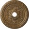 Ekena Millwork Palmetto Ceiling Medallion (Canopies up to 3 5/8"), 23 5/8"OD x 3 5/8"ID x 1 5/8"P, Rubbed Bronze CM23PMRZS - alternate 1